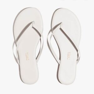 Tikees Solids no 1 white sandals flip flops